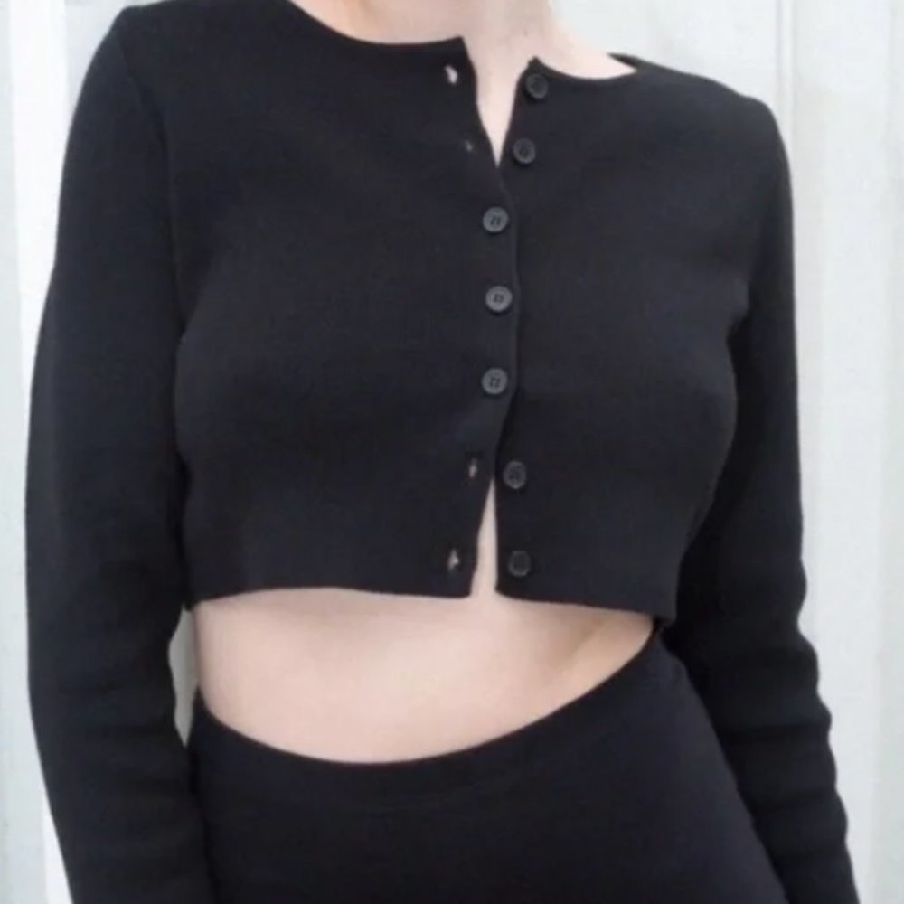 Brandy Melville black mini cardigan